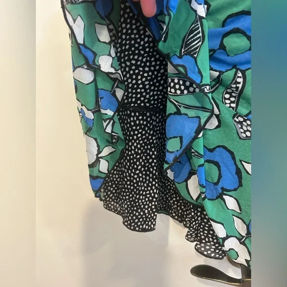 Cabi Celebrate Reversible Midi Dress Women’s Size XXS Floral Dot Mesh 6148 - Picture 6 of 10